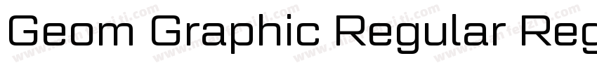 Geom Graphic Regular Regular字体转换